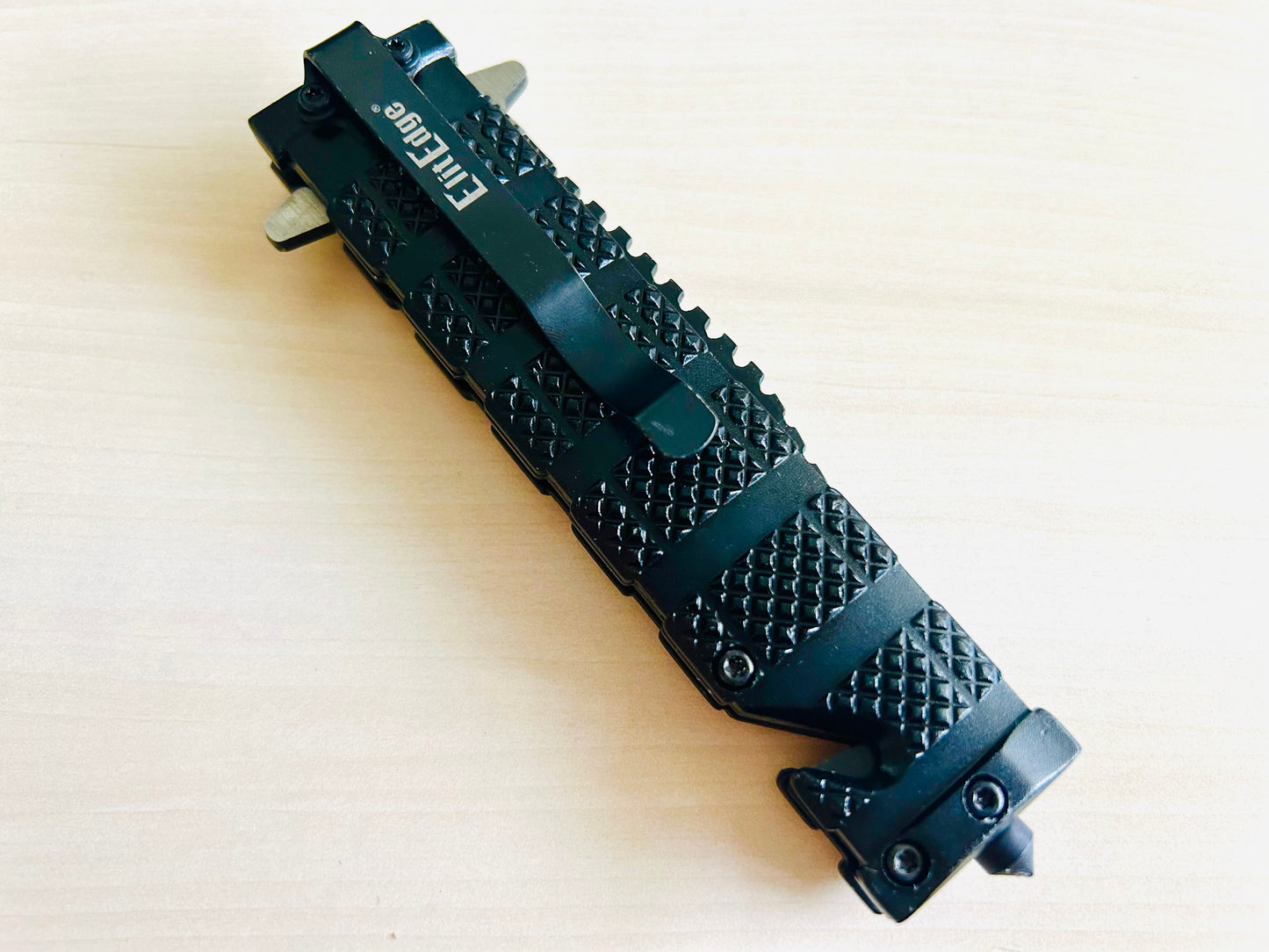 ElitEdge 8.5” Black Military Tactical Cool Knife Spring Assisted Open Blade Folding Pocket knife. Hunting, Camping, Cute Knife. Cool Knives