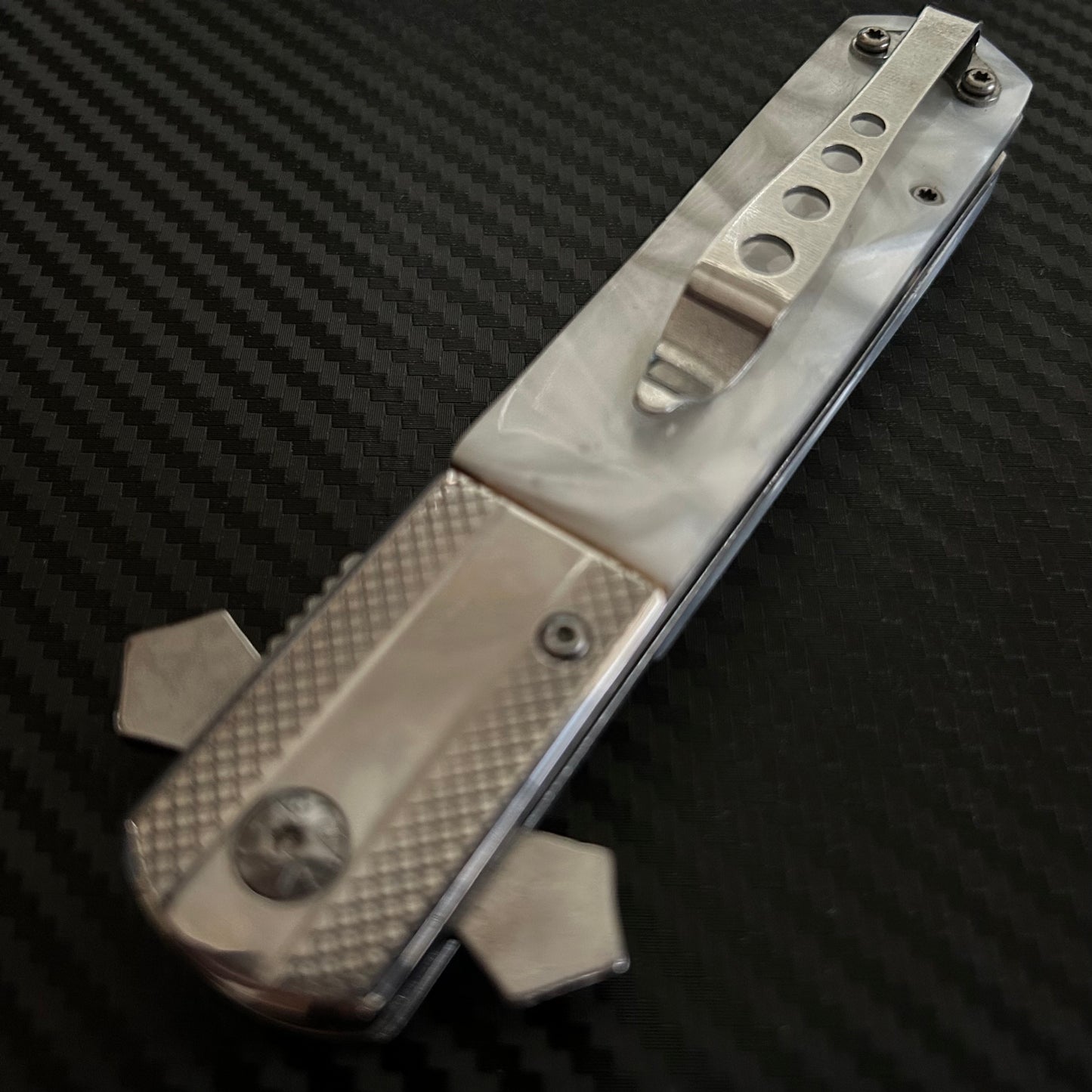 BladeDealUSA 9” Pearl Cross Cute Knife Spring Assisted Open Blade Folding Pocket Knife. Hunting, Camping, Cute Knife. Cool Knife