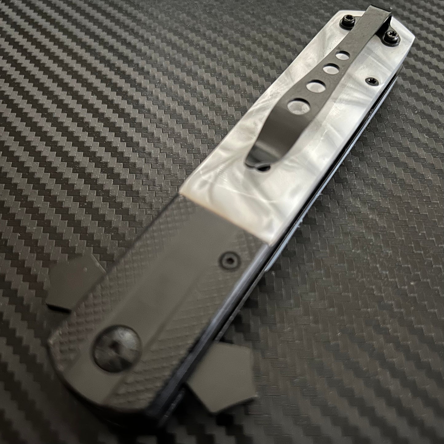 BladeDealUSA 9” Black Pearl Cross Cute Knife Spring Assisted Open Blade Folding Pocket Knife. Hunting, Camping, Cute Knife. Cool Knife