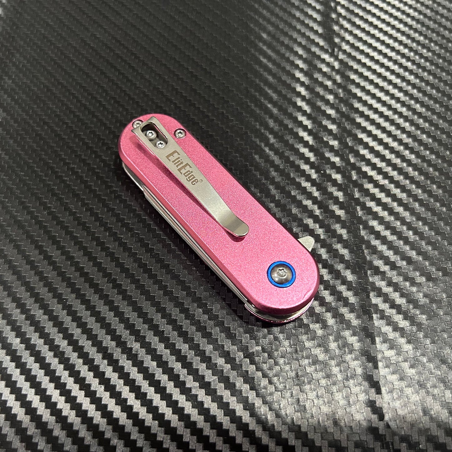 ElitEdge 6” Pink Mini Cute Knife Ball Bearing Open Blade Folding Pocket Knife. Hunting, Camping, Cute Knife. Cool Knife