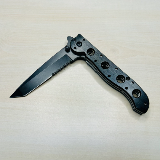 ElitEdge 8” Black Cute Tactical Spring Assisted Open Blade Folding Pocket knife