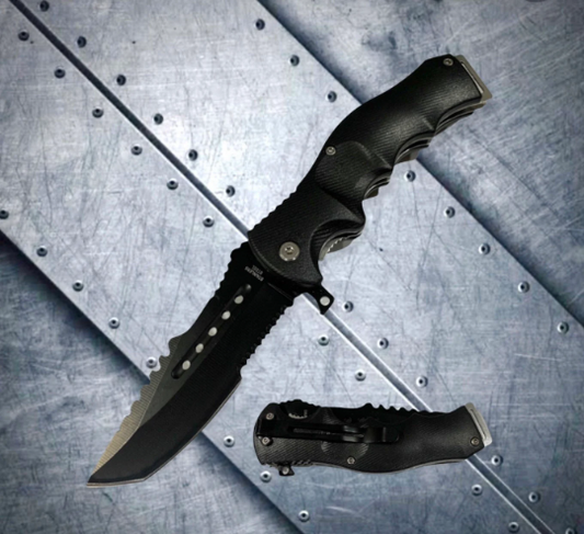 Falcon Knife CSGO 8.5” Spring Assisted Open Folding Pocket Knife. ABS Sanding Polished Handle