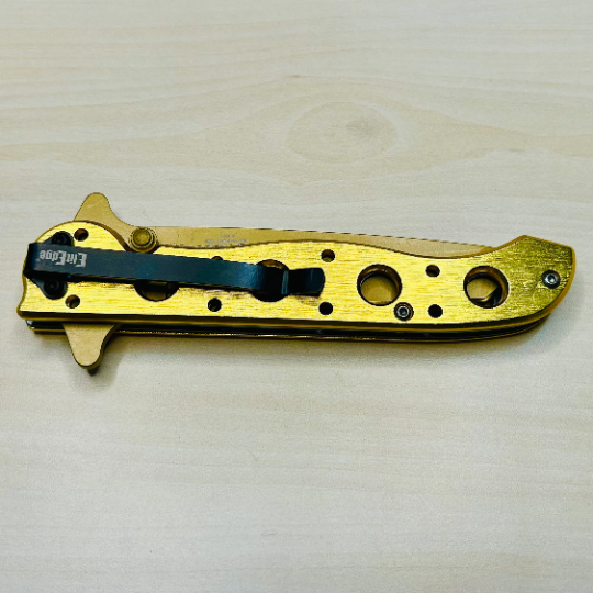 ElitEdge 8” Gold Cute Tactical Spring Assisted Open Blade Folding Pocket knife