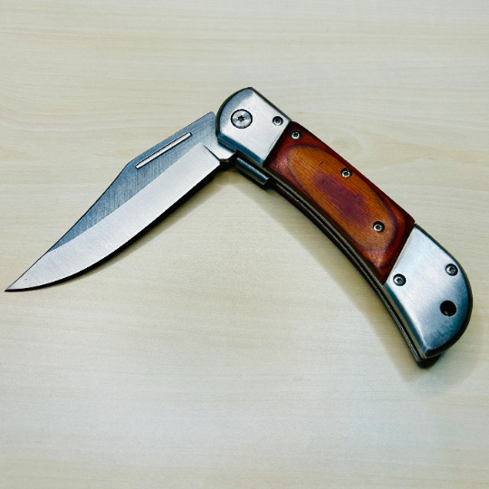 ElitEdge 8.75” Wood Cute Tactical Spring Assisted Open Blade Folding Pocket knife