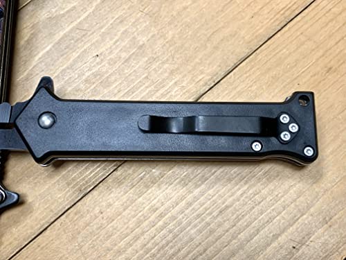 Super Knife 8 inch Joker Harley Quinn Tactical Spring Assisted Folding Pocket Knife EDC Open Blade w/Pocket Clip. 3D Print Handle