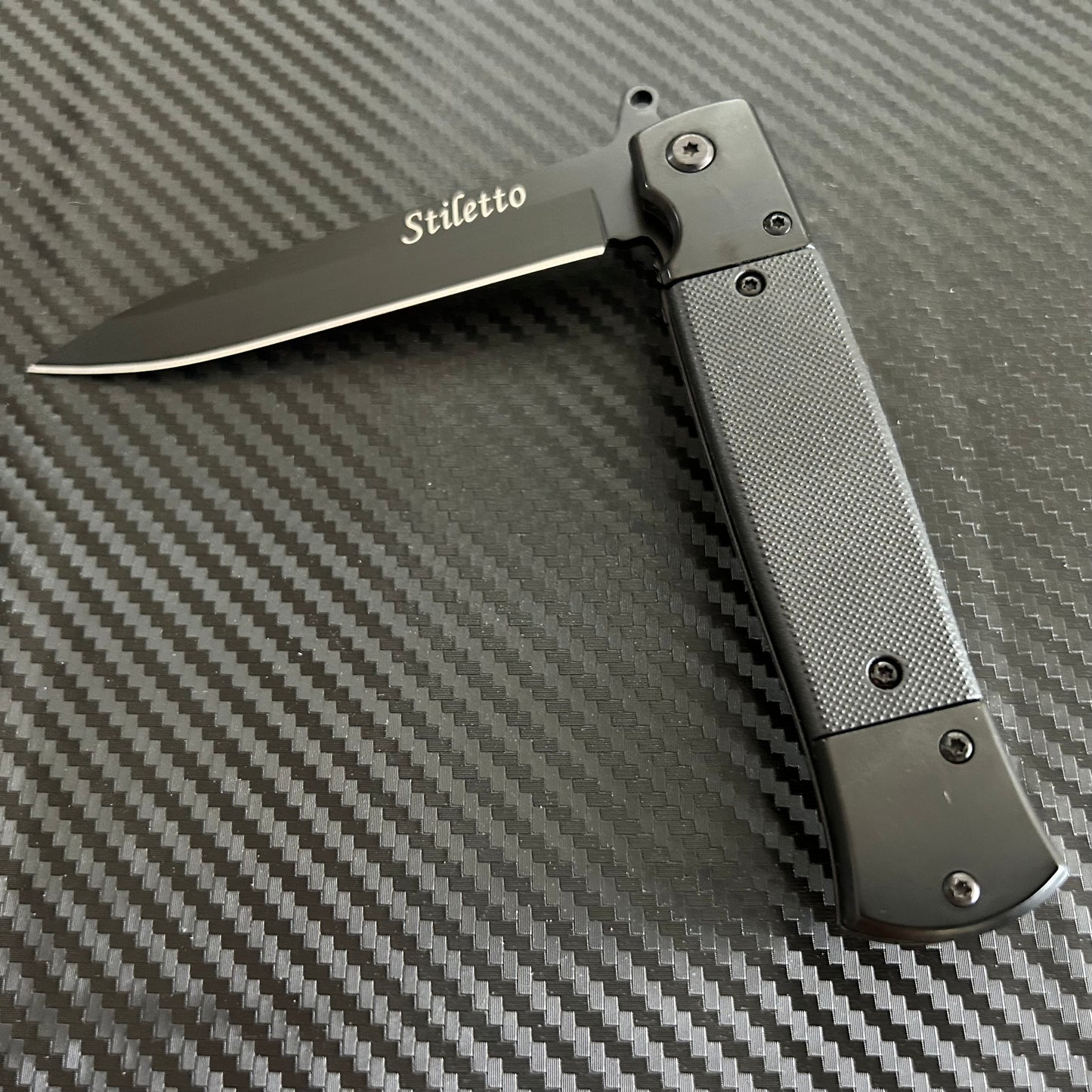 ElitEdge 8.5” Black Military Gift Knife Spring Assisted Open Blade Folding Pocket Knife Cool Knife Gift for him