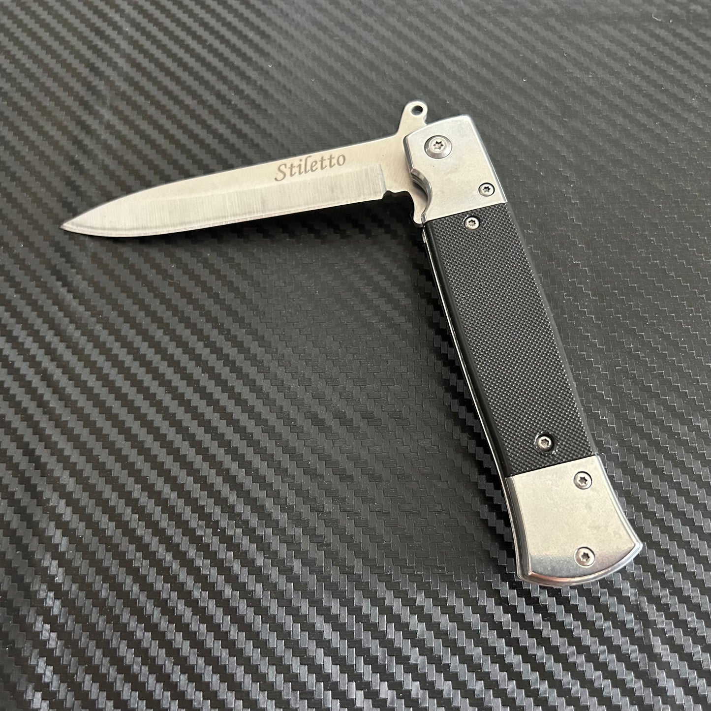 ElitEdge 8.5” Silver Military Gift Knife Spring Assisted Open Blade Folding Pocket Knife Cool Knife Gift for him,,,,,