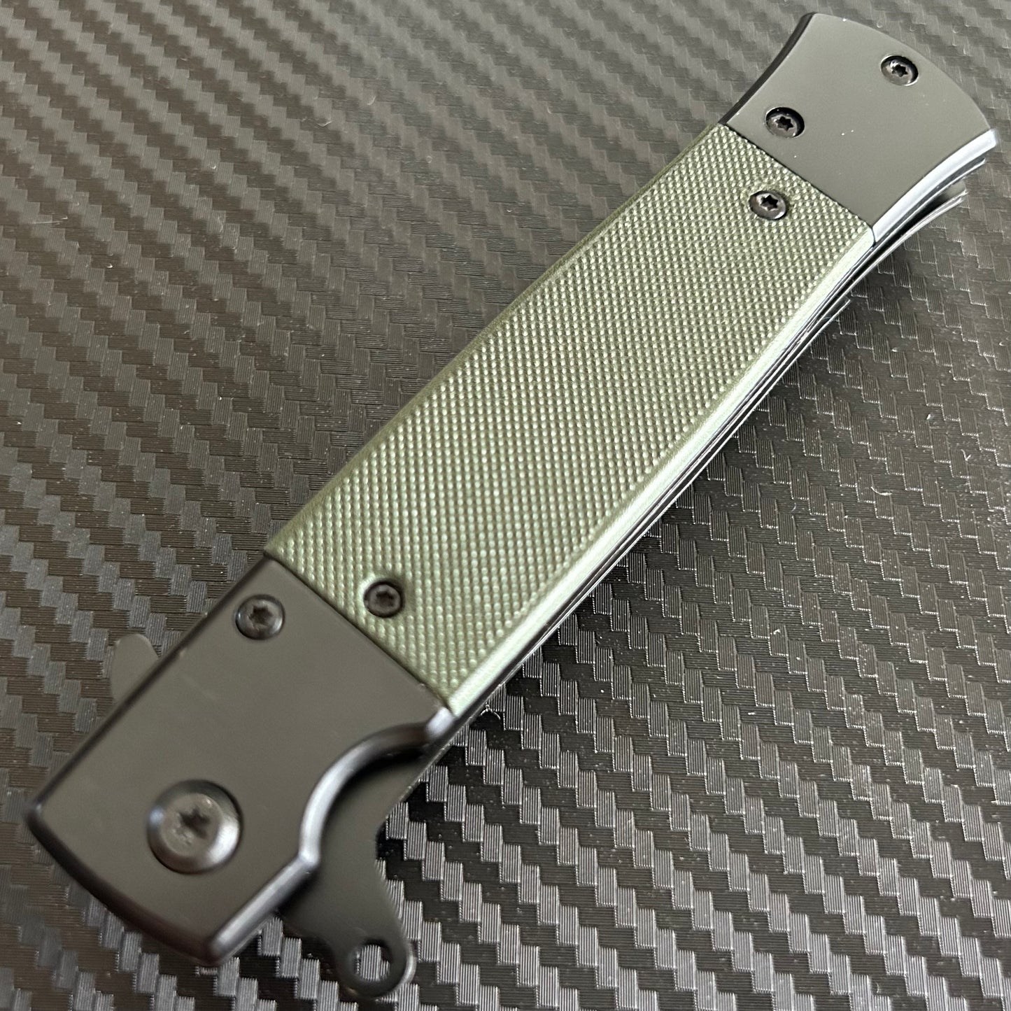 ElitEdge 8.5” Green Military Gift Knife Spring Assisted Open Blade Folding Pocket Knife Cool Knife Gift for him