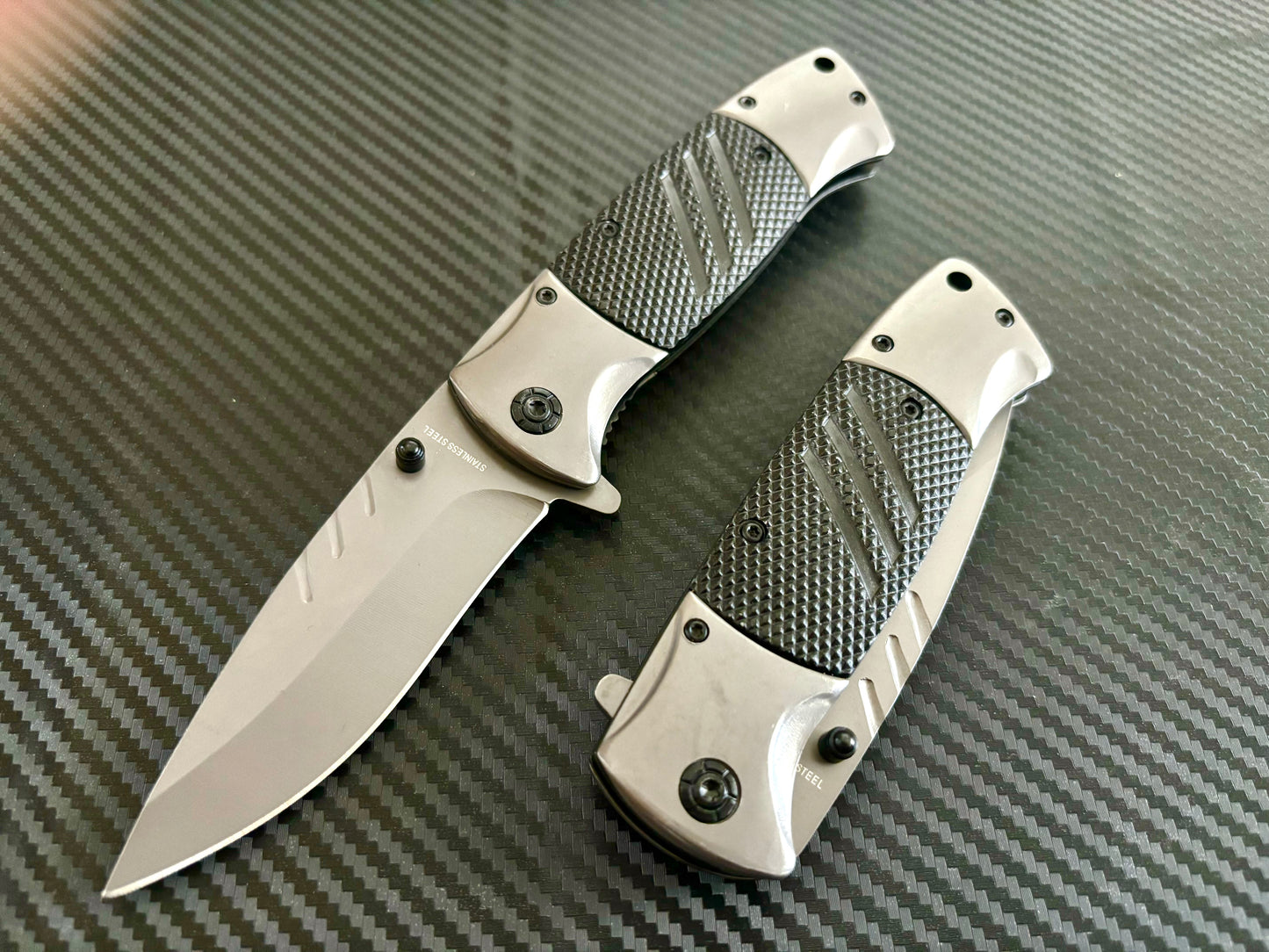 BladeDealUSA 9” Classic Black G10 Handle Tactical Spring Assisted Folding Pocket Knife Cute Knife. Hunting, Camping, Cute Knife. Cool Knife