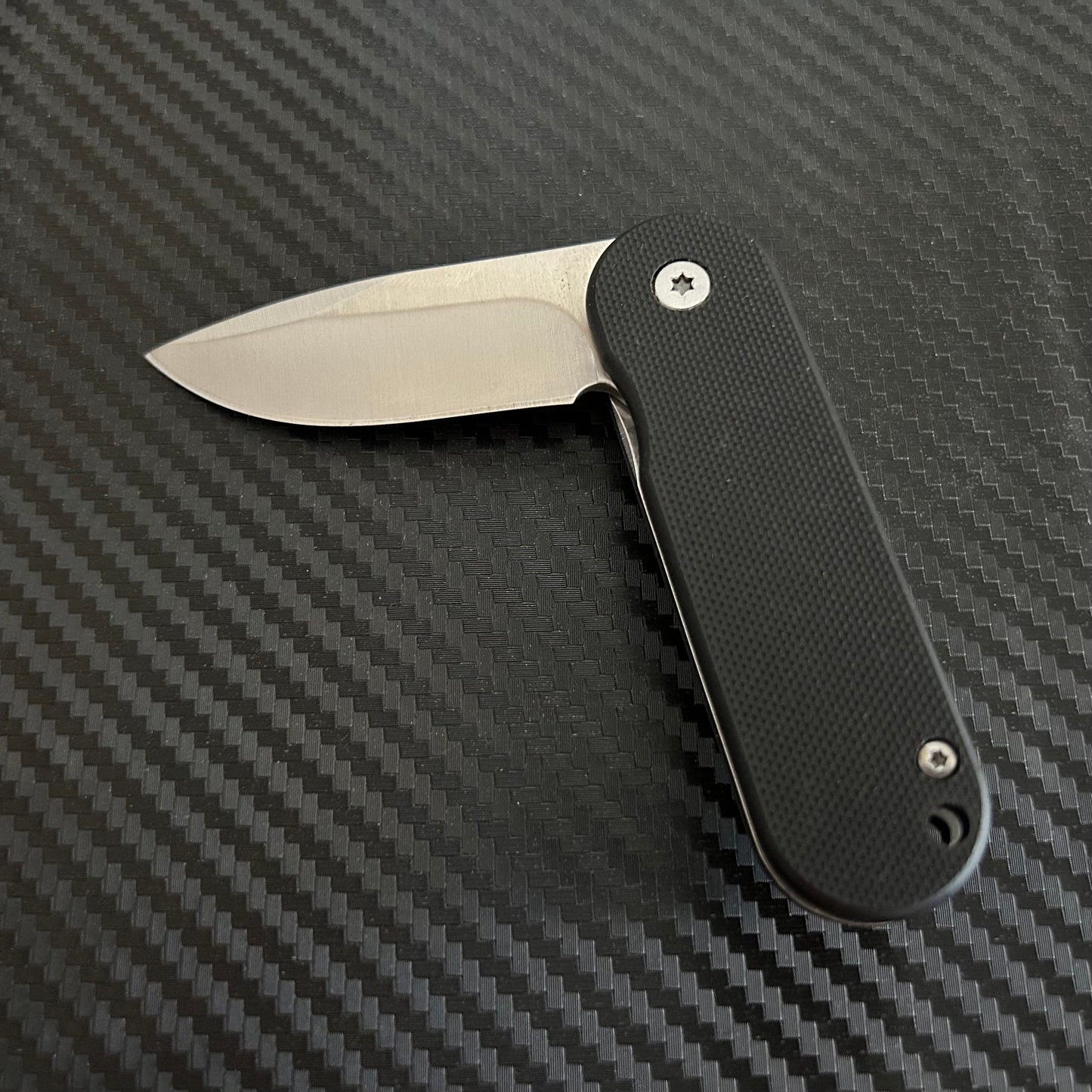 ElitEdge 6” Black Mini Cute Knife Ball Bearing Open Blade Folding Pocket Knife. Hunting, Camping, Cute Knife. Cool Knife