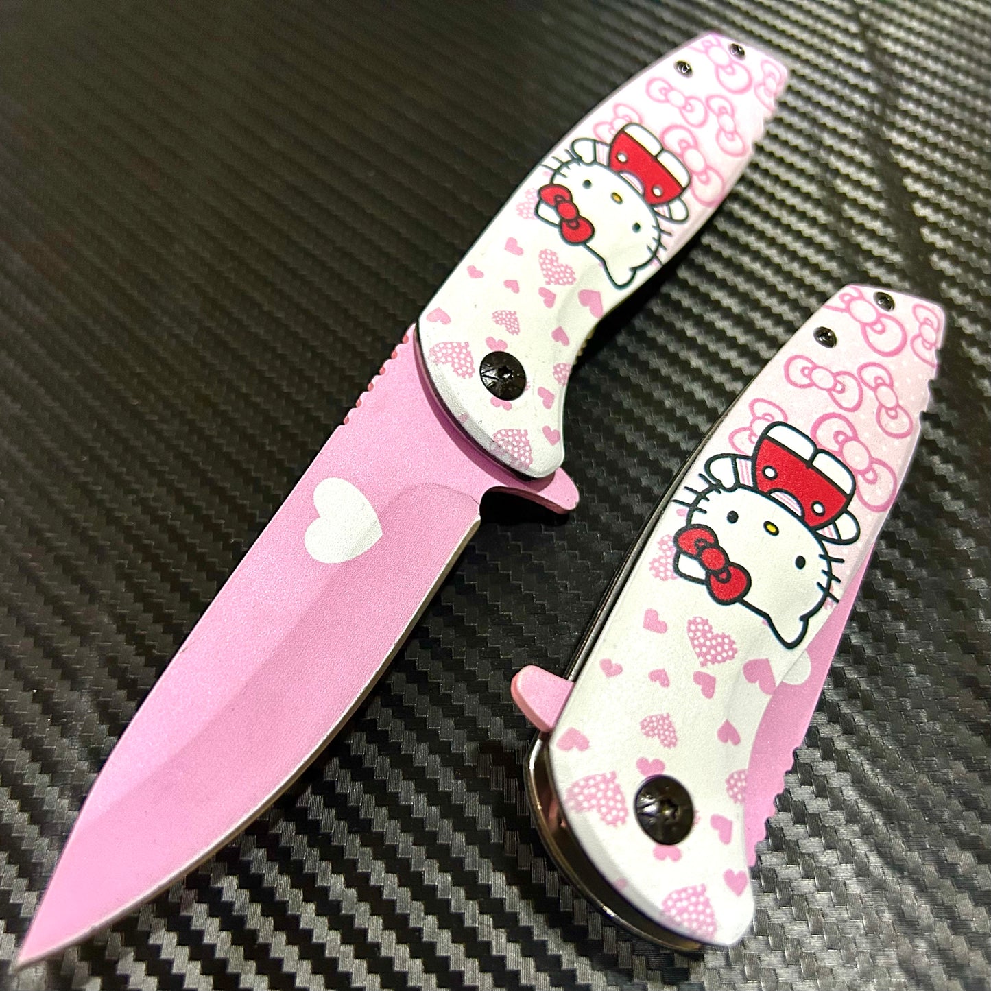 BladeDealUSA 8" Pink Heart Spring Assisted Open Blade Folding Pocket Knife (Copy)