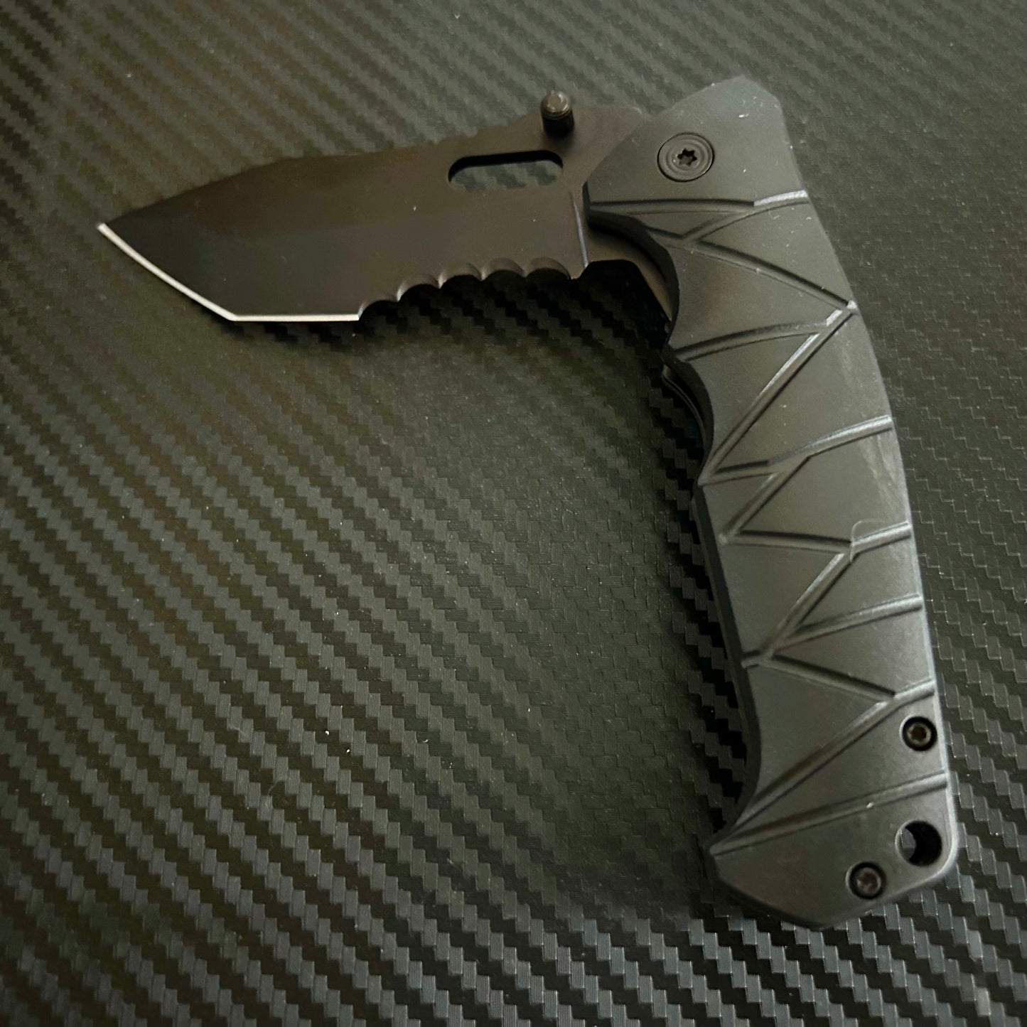 ElitEdge 8” Tactical Black Jumbo Spring Assisted Open Blade Folding Pocket Knife. Hunting, Camping, Cute Knife
