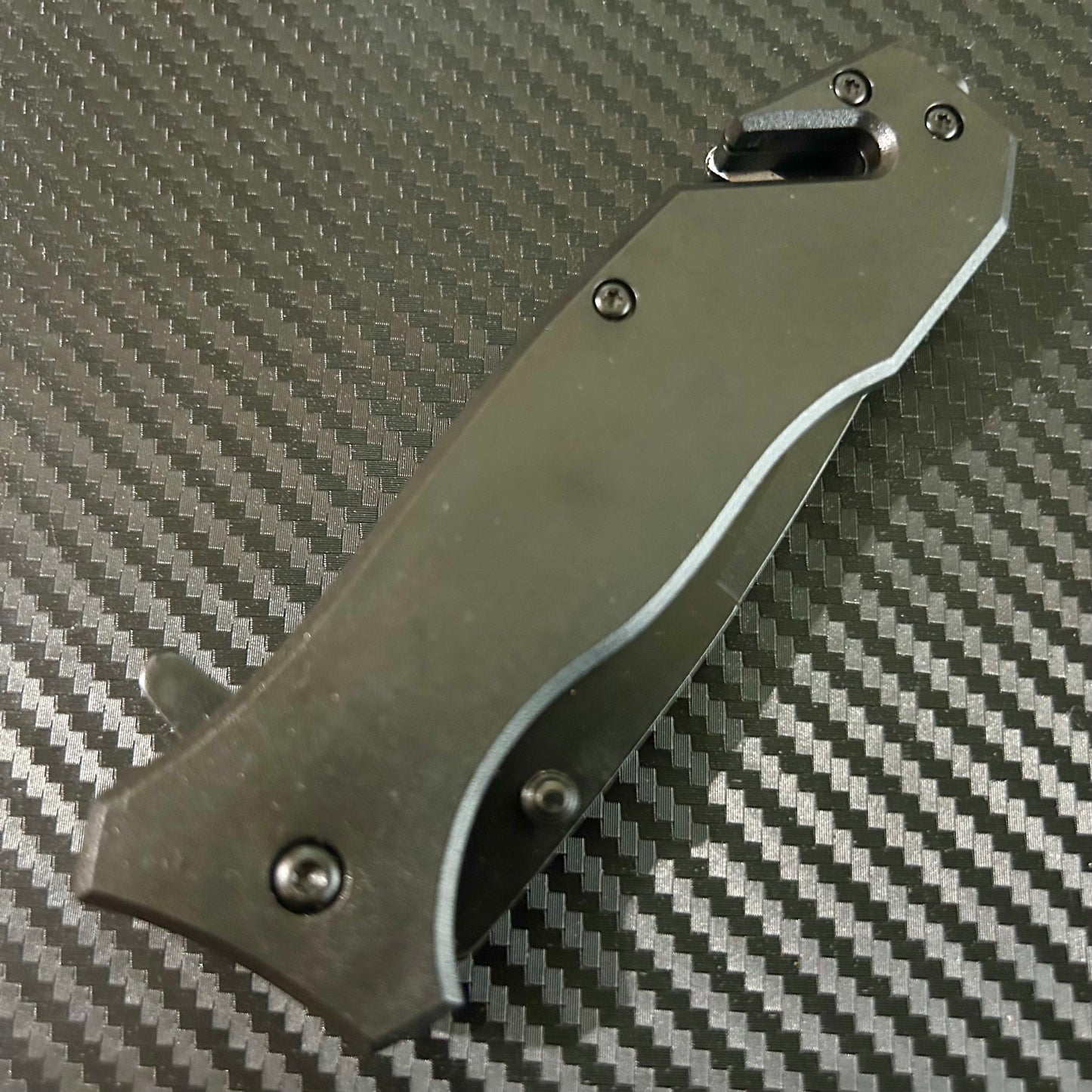 ElitEdge 8” Tactical Black Jumbo Spring Assisted Open Blade Folding Pocket Knife. Hunting, Camping, Cute Knife