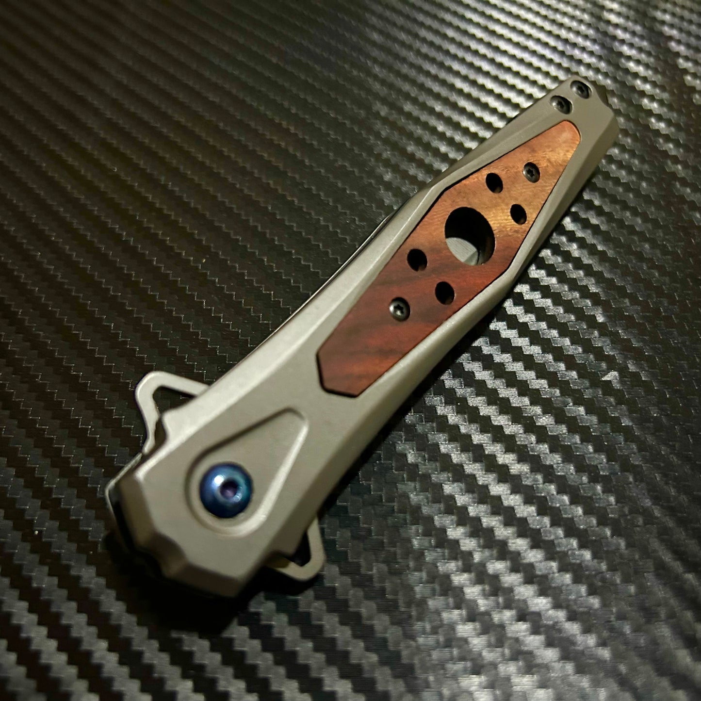BladeDealUSA 9” Classic Wood Tactical Spring Assisted Folding Pocket Knife Cute Knife. Hunting, Camping, Cute Knife. Cool Knife