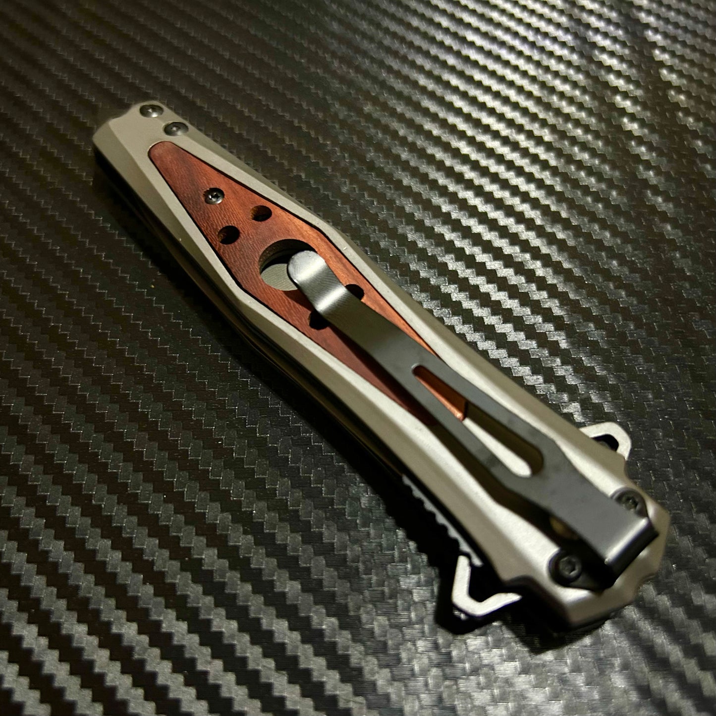 BladeDealUSA 9” Classic Wood Tactical Spring Assisted Folding Pocket Knife Cute Knife. Hunting, Camping, Cute Knife. Cool Knife