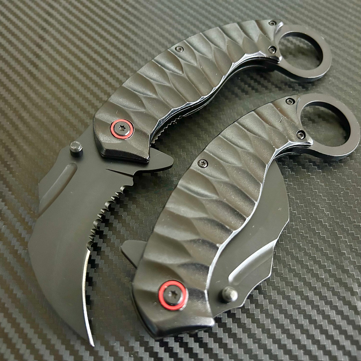ElitEdge 8.5” Karambit Knife Spring Assisted Open Blade Folding Pocket Knife. Hunting, Camping, Cute Knife. Cool Knife