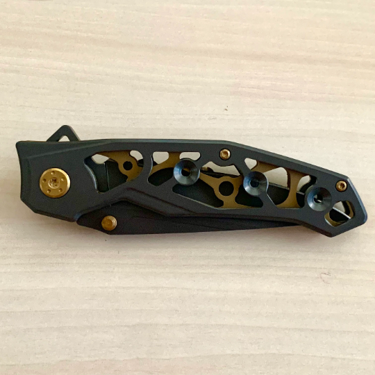 MTech 8.25” Steampunk Tactical Ball Bearing Manual Open Blade Folding Pocket Knife