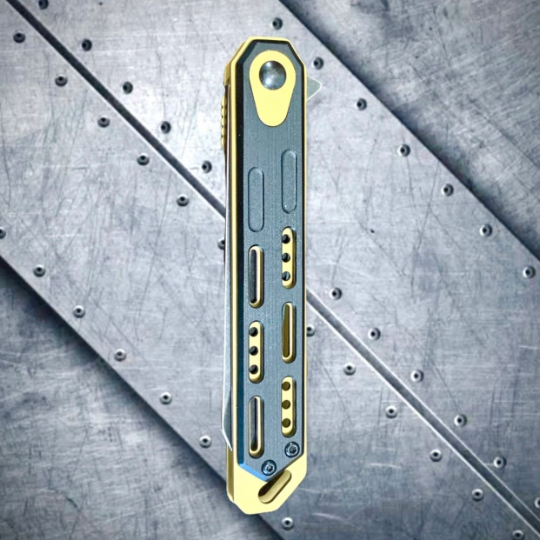 Wartech Gold Tactical Spring Assisted Open Blade Folding EDC Pocket Knife. High Quality Hunting Survival Knife