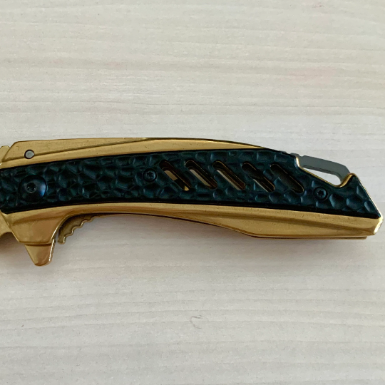 MTech 8” Collectible Gold Tactical Spring Assisted Open Blade Folding Pocket knife