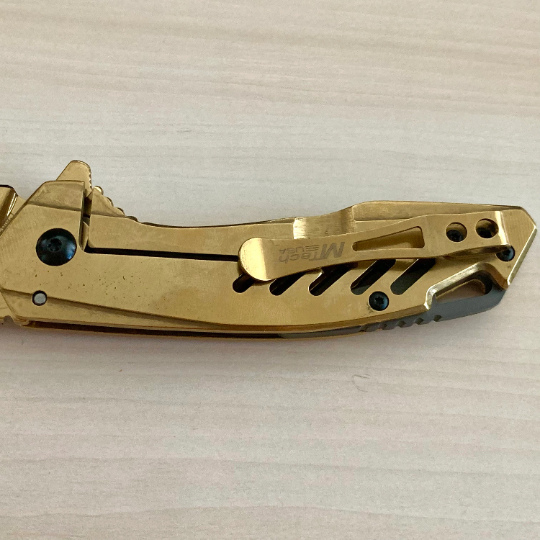 MTech 8” Collectible Gold Tactical Spring Assisted Open Blade Folding Pocket knife