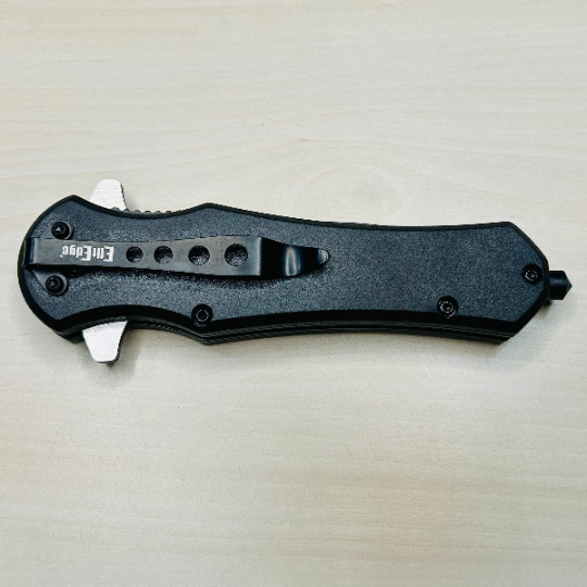 ElitEdge 8.25” 3D Print Wolf Cute Tactical Spring Assisted Open Blade Folding Pocket knife